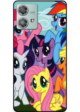 Силіконовий бампер чохол для motorola edge 40 neo з малюнком мій маленький поні my little pony