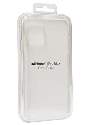 Чехол оригинальный clear case hardshell mx0h2zm/a для apple iphone 11 pro max (6.5") crystal