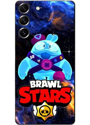 Силиконовый чехол бампер для samsung s20 fe с героем космический бравл скуик