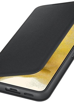 Чохол-книжка оригінальний smart led wallet view cover ef-ns901pbegru для samsung galaxy s22 (6.1") чорний4 фото