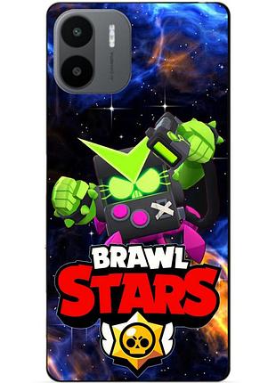 Силиконовый чехол бампер для xiaomi redmi a2 / a1 с героем космический бравл вирус бит