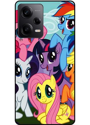 Силиконовый бампер чехол для xiaomi redmi note 12 pro 5g с рисунком мой маленький пони my little pony