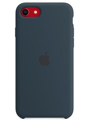 Оригинальный силиконовый чехол silicone case mn6f3zm/a для apple iphone 7/8/se 2020/2022 (4.7") abyss blue6 фото