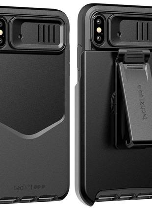 Чехол противоударный с клипсой тактический милитари tech21 evo max для iphone x/xs (5.8") black