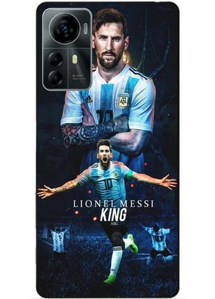 Силіконовий чохол бампер для zte blade a72s з малюнком messi or мессі