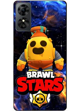 Силиконовый чехол бампер для zte blade a33 plus с героем космический бравл спайк