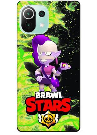 Силиконовый чехол бампер для xiaomi mi 11 lite с героем бравл эмз