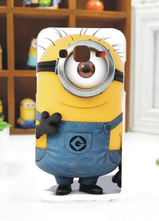 Чехол силиконовый бампер для samsung i8260 i8262 galaxy core с рисунком миньон стю
