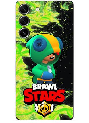 Силіконовий бампер чохол для samsung s23 plus з героєм бравл леон бравл