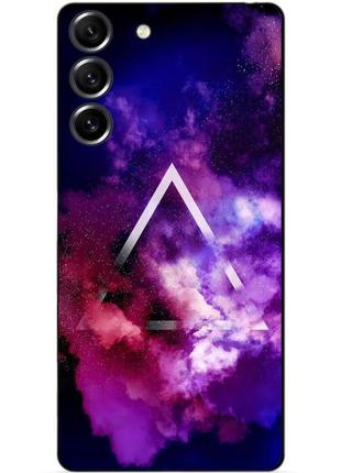 Силиконовый чехол бампер для samsung s23 с рисунком космос галактика