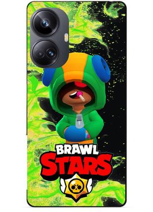 Силіконовий бампер чохол для realme 10 pro plus з героєм бравл леон