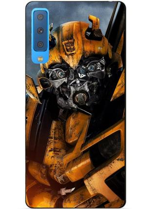 Силиконовый бампер для samsung a7 2018 galaxy a750 с рисунком бамблби