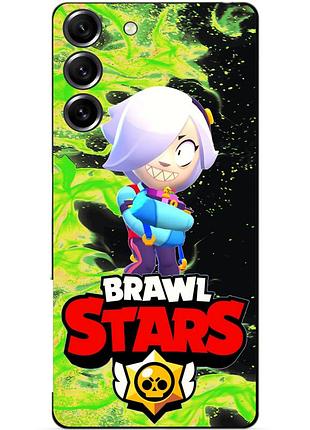 Силиконовый чехол бампер для samsung s21 fe с героем бравл колетт