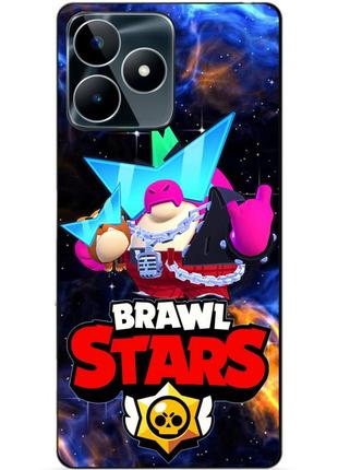 Силиконовый чехол бампер для realme c53 с героем космический бравл базз