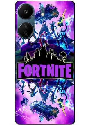 Силіконовий чохол бампер для xiaomi redmi 13c з малюнком fortnite marvel фортнайт марвел