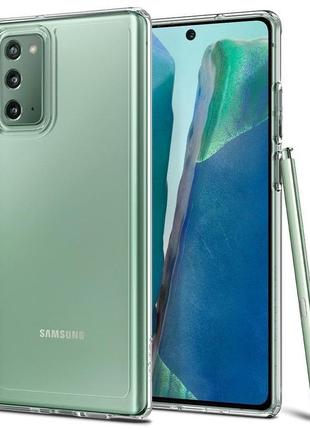 Чехол прозрачный противоударный spigen ultra hybrid acs01419 для samsung galaxy note 20 (6.7") crystal clear