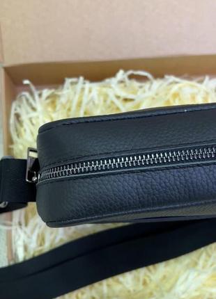 Подарунковий набір luxury box 4 зі шкіри: чоловіча сумка + гаманець4 фото