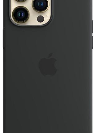 Оригинальный силиконовый чехол apple silicone case magsafe mptp3ze/a для iphone 14 pro max (6.7") midnight