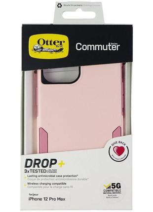 Чохол подвійний протиударний otterbox commuter series 77-65455 для iphone 12 pro max (6.7") pink5 фото