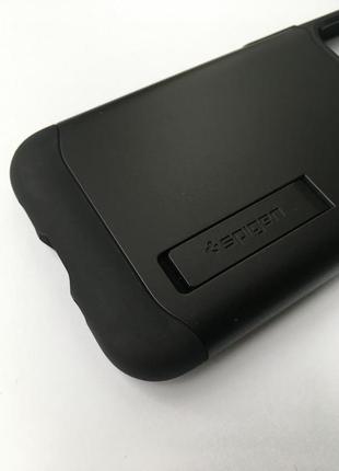 Чохол протиударний із підставкою spigen slim armor acs01545 для iphone 12 mini (5.4") black8 фото