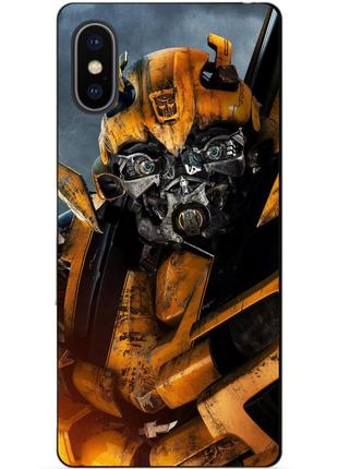 Силіконовий чохол бампер для iphone xs max з малюнком бамблбі bumblebee трансформери