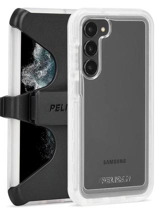 Чехол оригинальный противоударный с клипсой pelican voyager для samsung galaxy s21 (6.2") clear