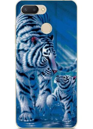 Бампер силіконовий для huawei p10 lite з малюнком тигри