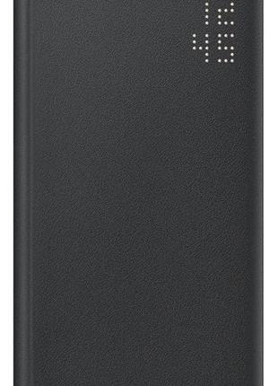 Чехол-книжка official smart led wallet view cover ef-ns901pbegru для samsung galaxy s22 (6.1") черный