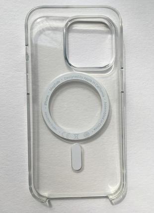 Чохол прозорий clear case mhlm3ze/a magsafe (original) оригінальний для apple iphone 12/12 pro (6.1") clear5 фото