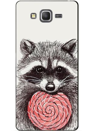 Силиконовый чехол с рисунком для samsung g530/g531 galaxy grand prime енот