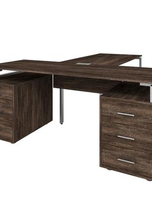 Офисный письменный стол руководителя loft details llb200 венге винтаж с царгой