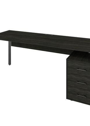 Офисный письменный стол loft details lm200b морское дерево с царгой