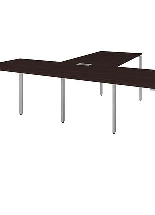 Офисный письменный стол руководителя loft details kmb200 с брифингом венге магия