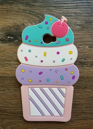 Об'ємний 3d силіконовий чохол для huawei y5ii y5 ii морозиво