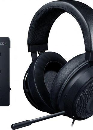 Геймерские проводные наушники razer kraken tournament edition black + звуковая карта (rz04-02051000-r3m1)