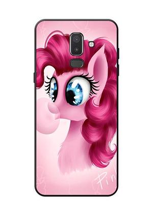 Силіконовий бампер для samsung j8 galaxy j810 з малюнком пінкі пай