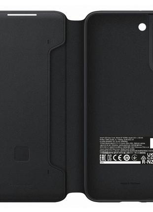 Чохол-книжка official smart led wallet view cover ef-ns906pbegru для samsung galaxy s22 plus (6.6") чорний3 фото