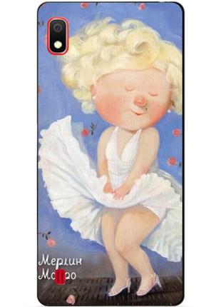 Силіконовий чохол для samsung a10 з малюнком монро від гапчинської