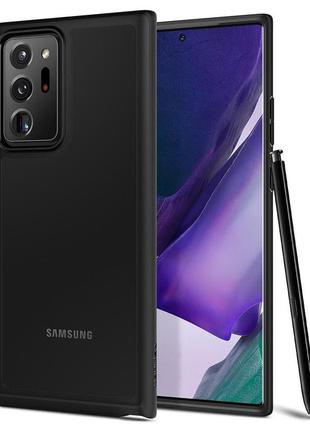 Чехол прозрачный противоударный spigen ultra hybrid acs01394 для samsung galaxy note 20 ultra (6.9") black3 фото