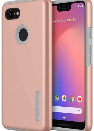 Противоударный двухслойный чехол incipio dualpro для google pixel 3 (5.5") metallic rose gold gray