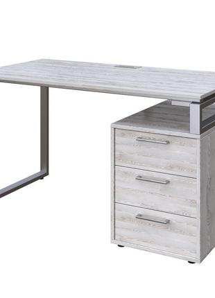 Офісний письмовий стіл loft details l135 сосна лофт біла