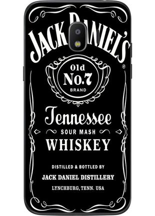 Силиконовый бампер для samsung j2 core galaxy j260 с рисунком jack daniel's