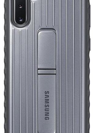 Чохол оригінальний із підставкою official protective standing cover ef-rn970csegru для samsung galaxy note 10 silver