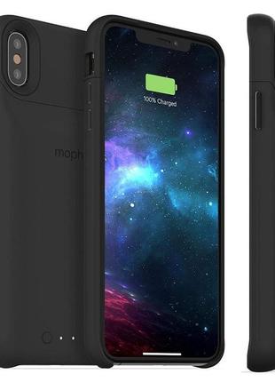 Чохол-акумулятор із бездротовою зарядкою mophie juice pack access power bank 2200 mah для iphone xs max (6.5") black