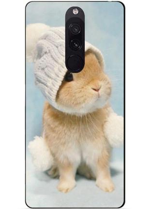 Силіконовий чохол бампер для xiaomi redmi 8 з малюнком зайчик