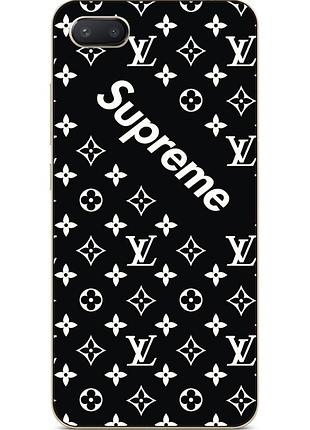 Чехол силиконовый для iphone 8 plus с рисунком supreme lv