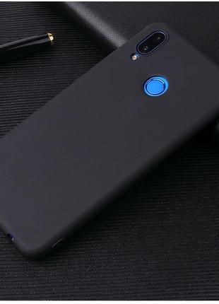 Чохол для honor 10 lite силікон soft touch бампер чорний