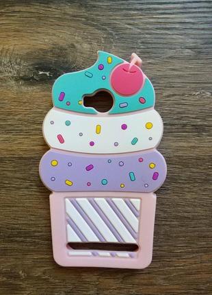 Об'ємний 3d силіконовий чохол для huawei y3ii y3-морозиво 2