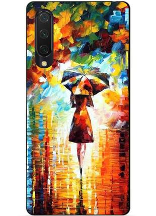 Силиконовый бампер чехол для xiaomi mi 9 lite с рисунком прогулка