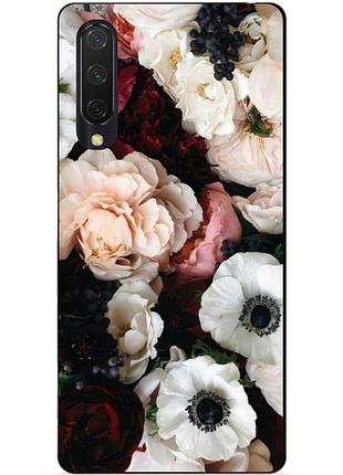 Силиконовый бампер чехол для xiaomi mi 9 lite с рисунком маки